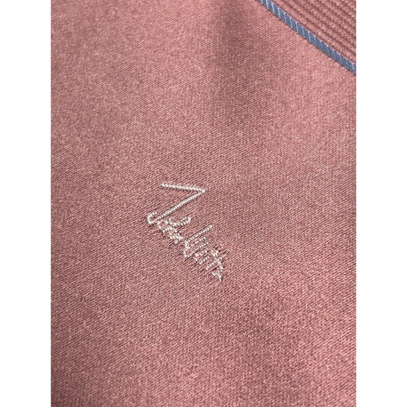 John‎ Weitz Men's Pink Imported Polyester Silk Blend Tie Striped Necktie - Picture 1 of 7